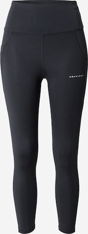 Skinny Pantalon de sport 'FLATTERING' Röhnisch en noir : devant