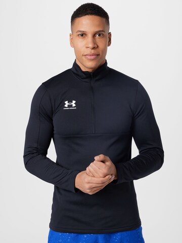 UNDER ARMOUR Funktsionaalne särk 'Challenger', värv must: eest vaates