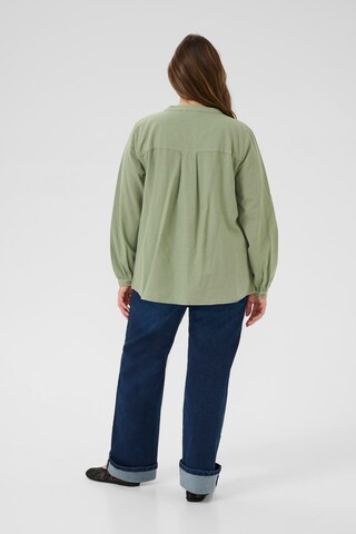 KAFFE CURVE Bluse 'KCNana' i grøn