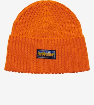 Bonnet Superdry en orange : devant