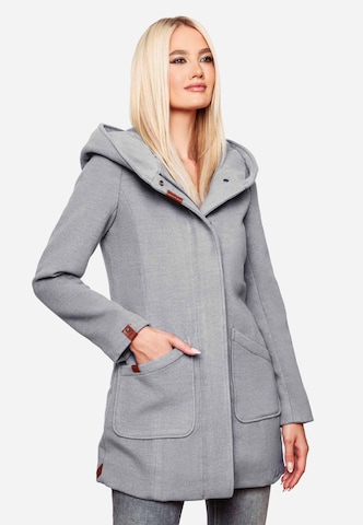 MARIKOO Between-Seasons Coat 'Maikoo' in Grey: front