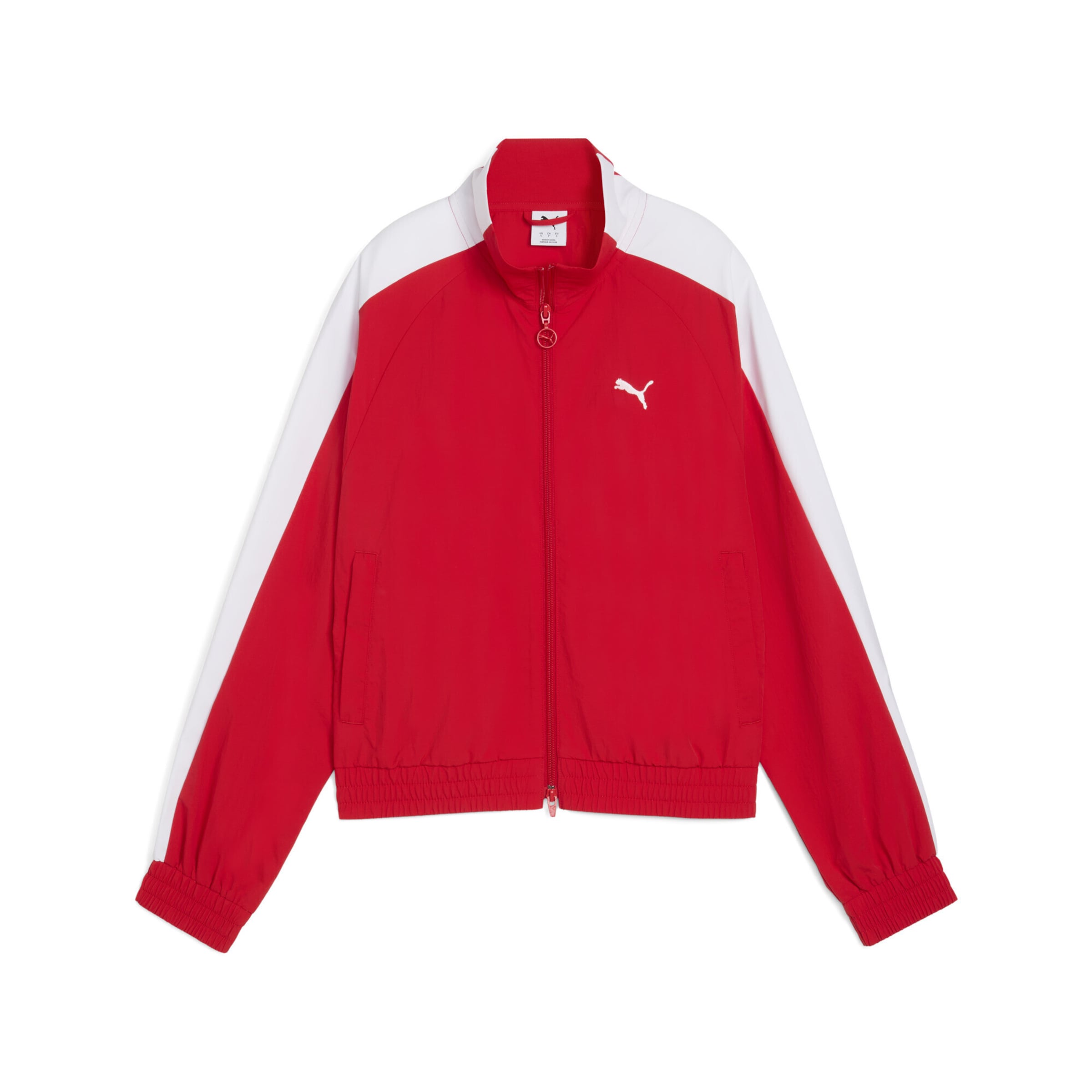 PUMA Veste mi-saison 'T7' en rouge feu / blanc, Vue avec produit