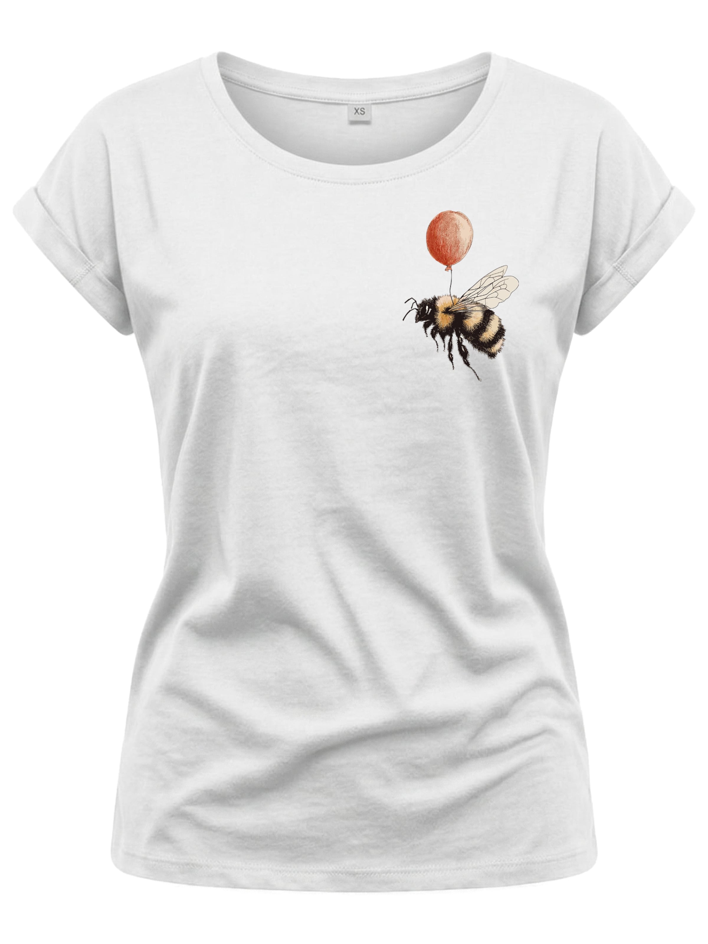 MAKAYA Shirt 'Flughilfe' in White: front