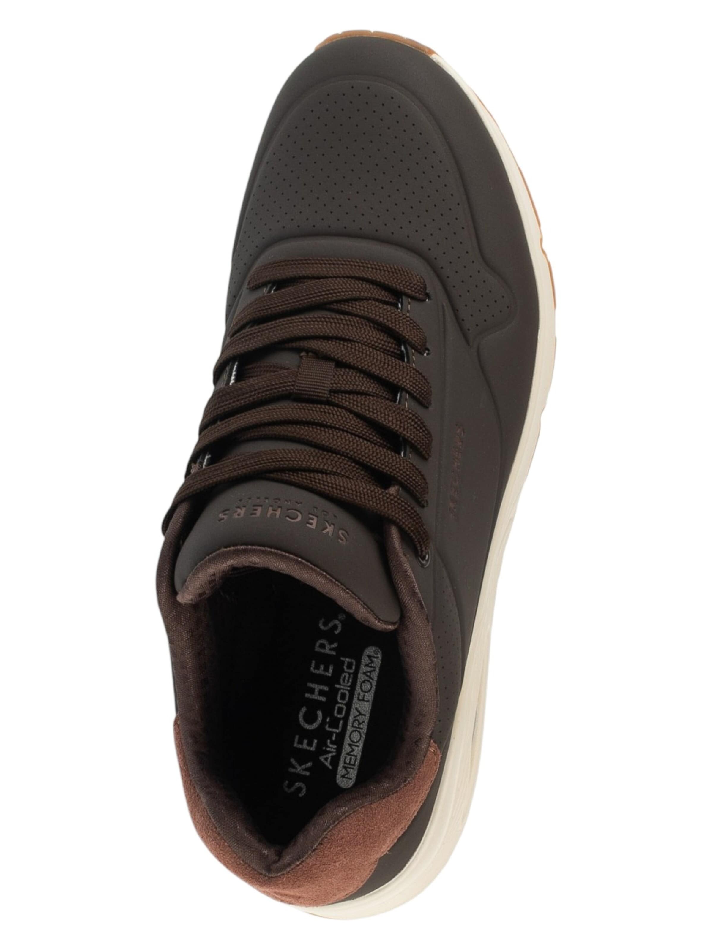 SKECHERS Sneakers laag 'Skechers Uno - Suited On Air' in Bruin