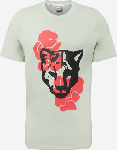 PUMA Sportshirt 'Qualifier' in pastellgrün / rot / schwarz, Produktansicht