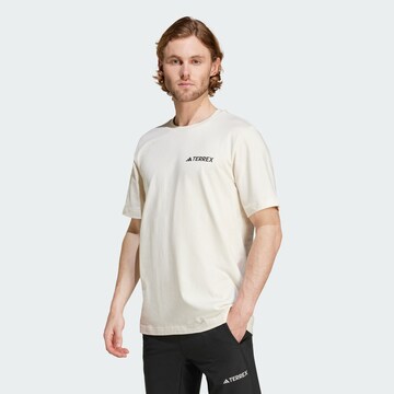 T-Shirt fonctionnel ADIDAS TERREX en blanc