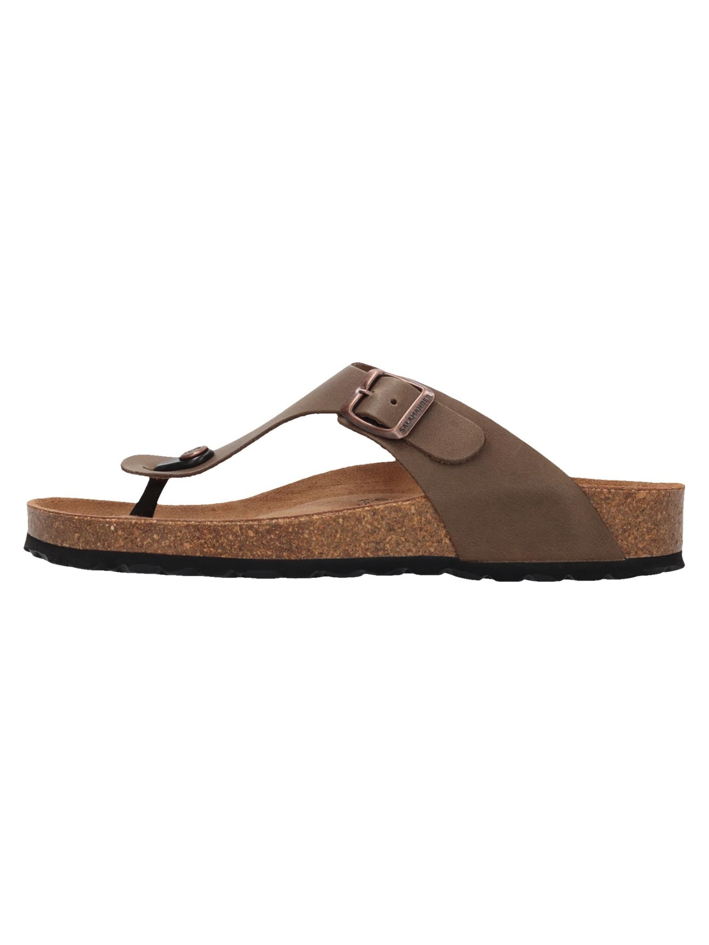 SALAMANDER T-bar sandals in Brown: front