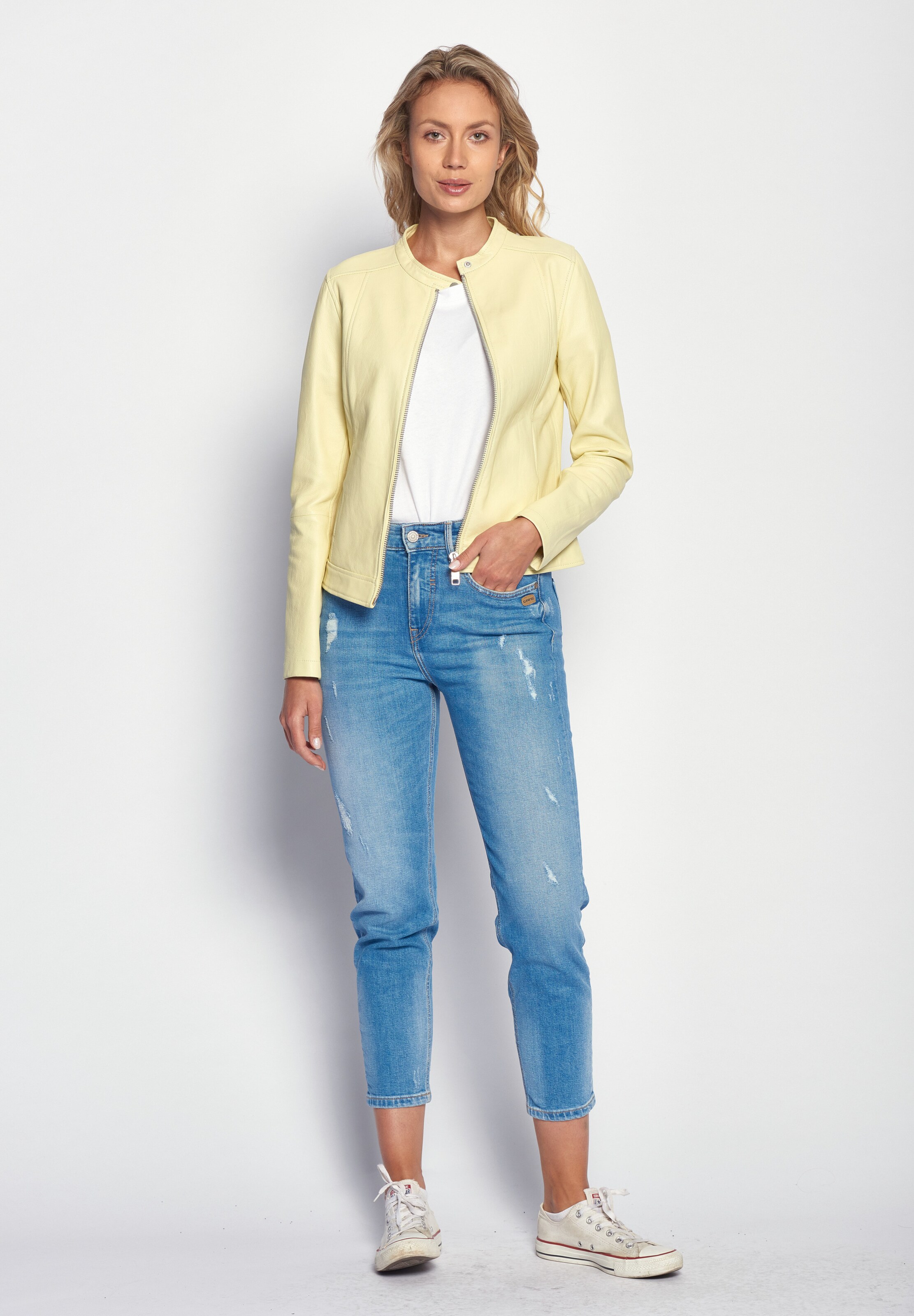 Maze Between-Season Jacket ' Summerset ' in Light Yellow | ABOUT YOU