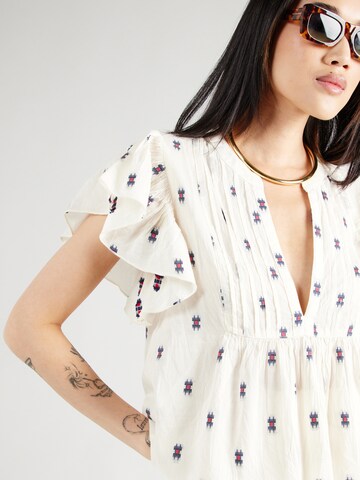 Lollys Laundry - Blusa 'Isabel' en beige