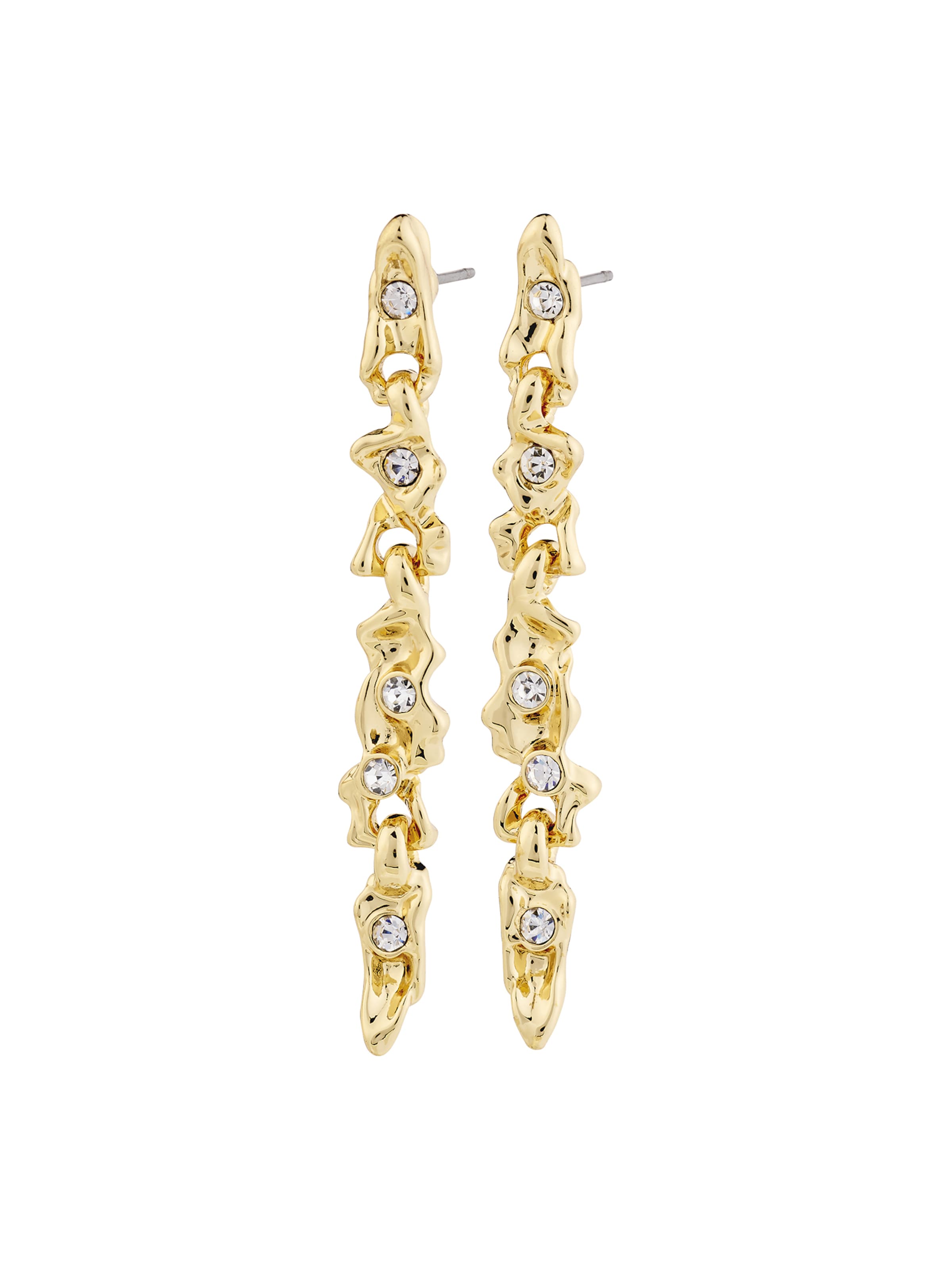 Orecchini 'Sunset' di Pilgrim in oro: frontale