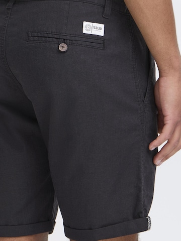 !Solid Regular Broek 'Loras' in Zwart
