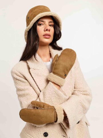 LOEVENICH Mittens in Brown