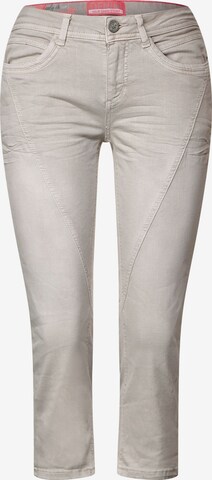 STREET ONE Slimfit Jeans in Grijs: voorkant