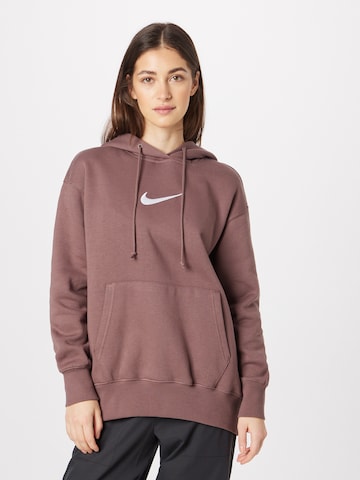 purpurinė Nike Sportswear Megztinis be užsegimo: priekis