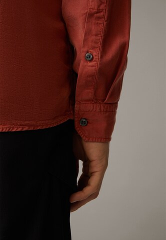 STRELLSON Regular fit Button Up Shirt 'Carver' in Red