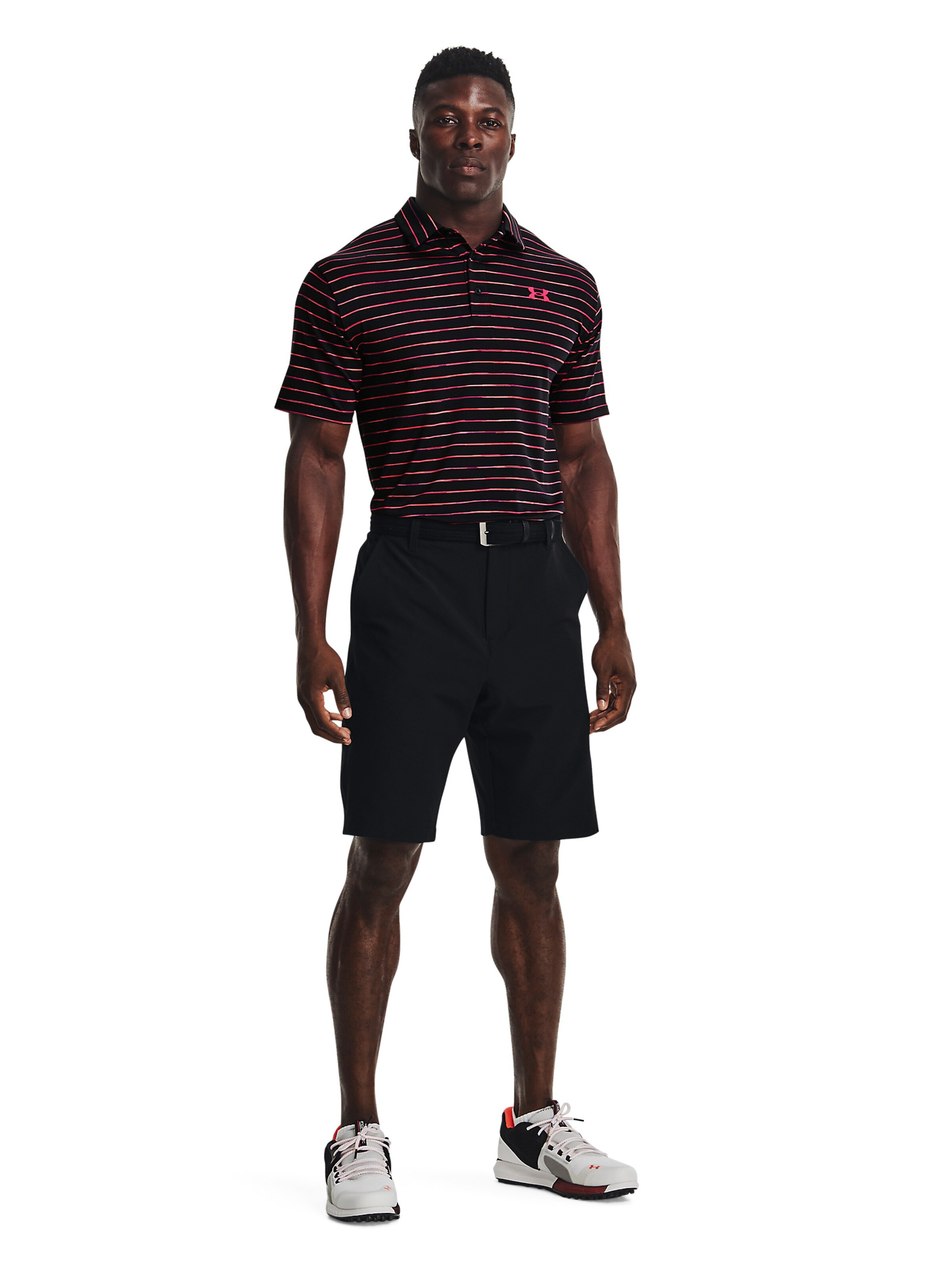 Männer Sportbekleidung UNDER ARMOUR Funktionsshirt 'Playoff Polo' in Schwarz - TL78061