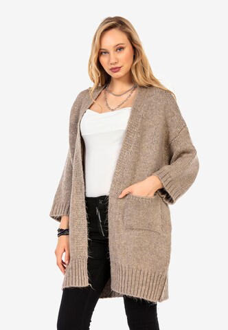 CIPO & BAXX Knit Cardigan in Beige