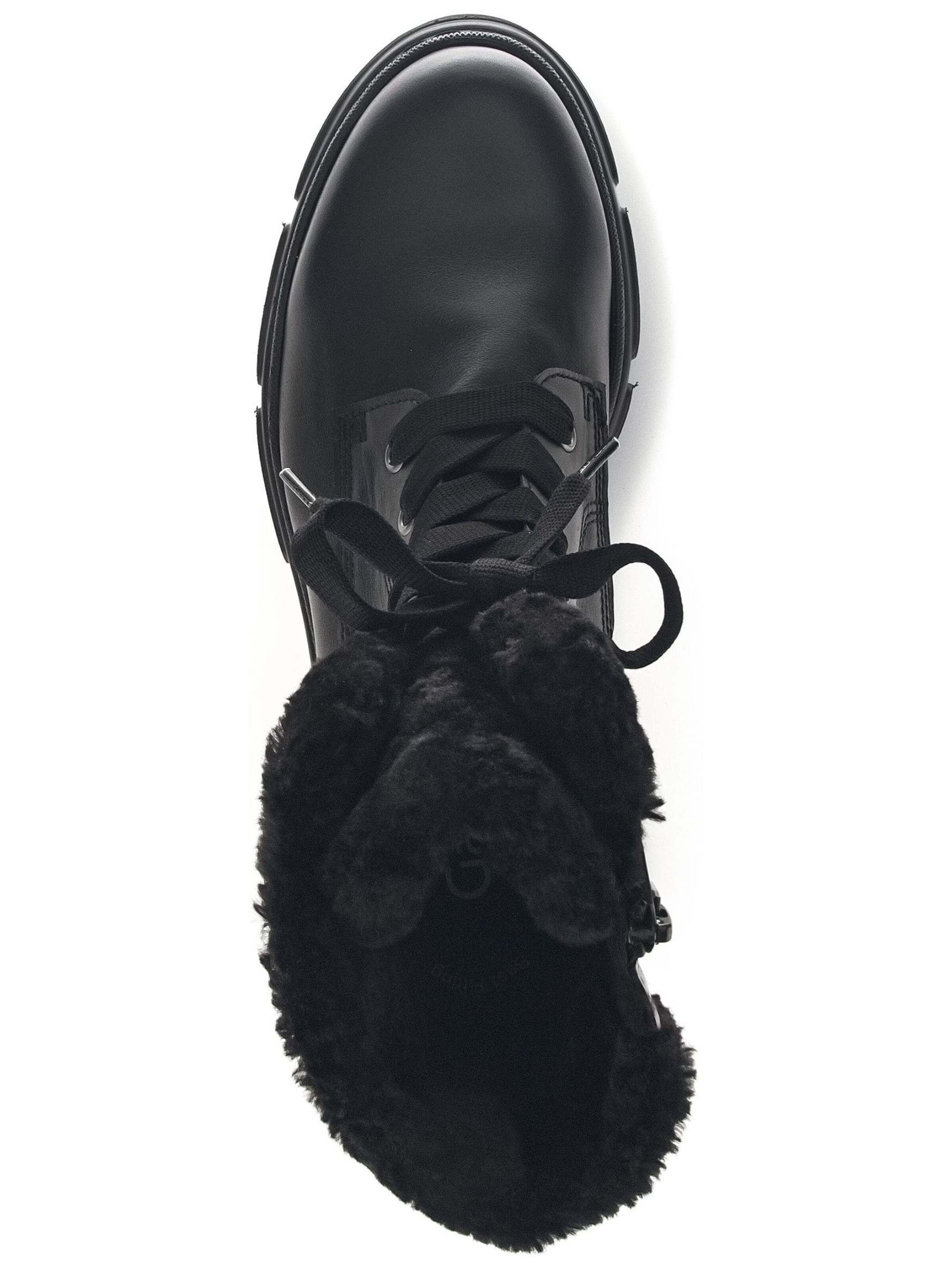 GABOR Schnürstiefelette in Schwarz