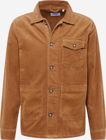 Lindbergh Regular fit Button Up Shirt in Brown: front