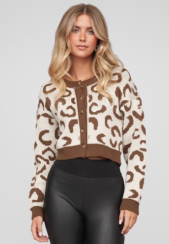 Cloud5ive Strickjacke in Weiß: Vorderseite