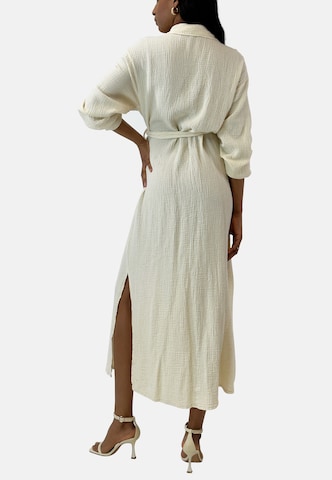 Elara Blusekjole i beige