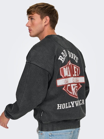 Only & Sons Sweatshirt in Schwarz: Vorderseite