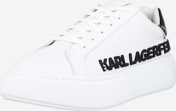 Karl Lagerfeld - Zapatillas deportivas bajas en blanco: frente