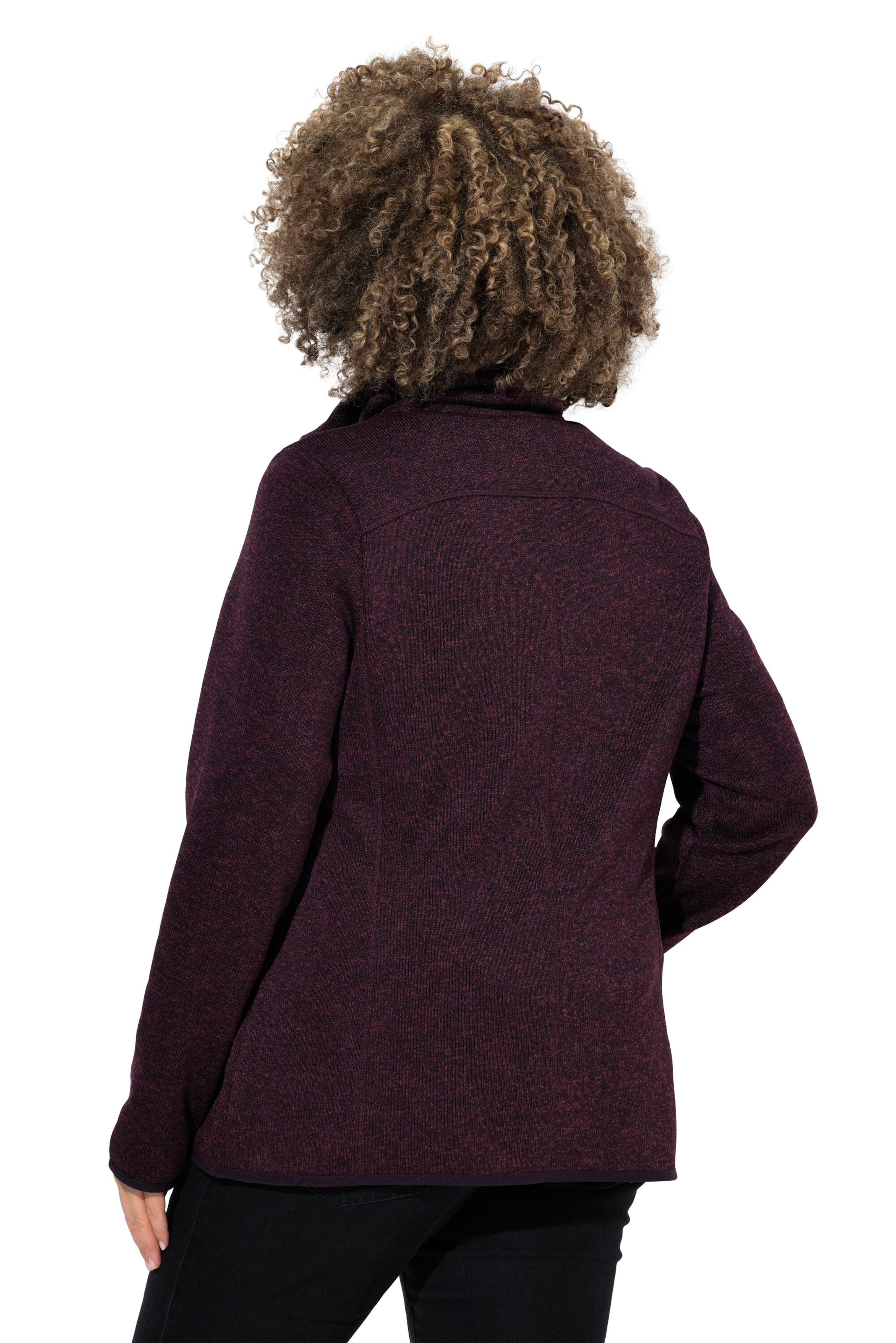 Ulla Popken Fleecejacke in Lila