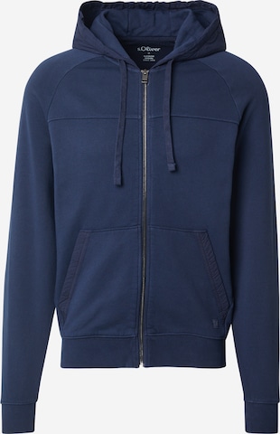 Veste de survêtement s.Oliver en bleu : devant