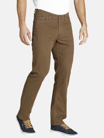 Jan Vanderstorm Regular Pants 'Balder' in Brown: front