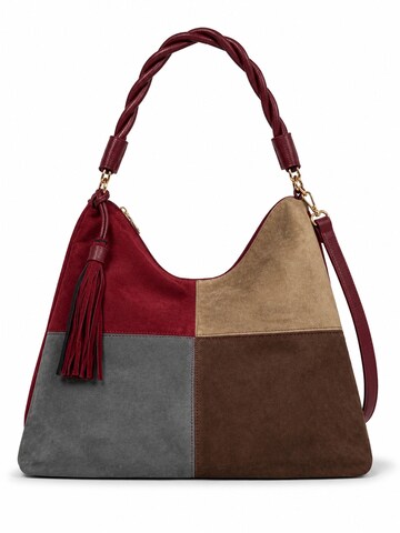 COLLEZIONE ALESSANDRO Shoulder Bag 'Patchwork' in Red