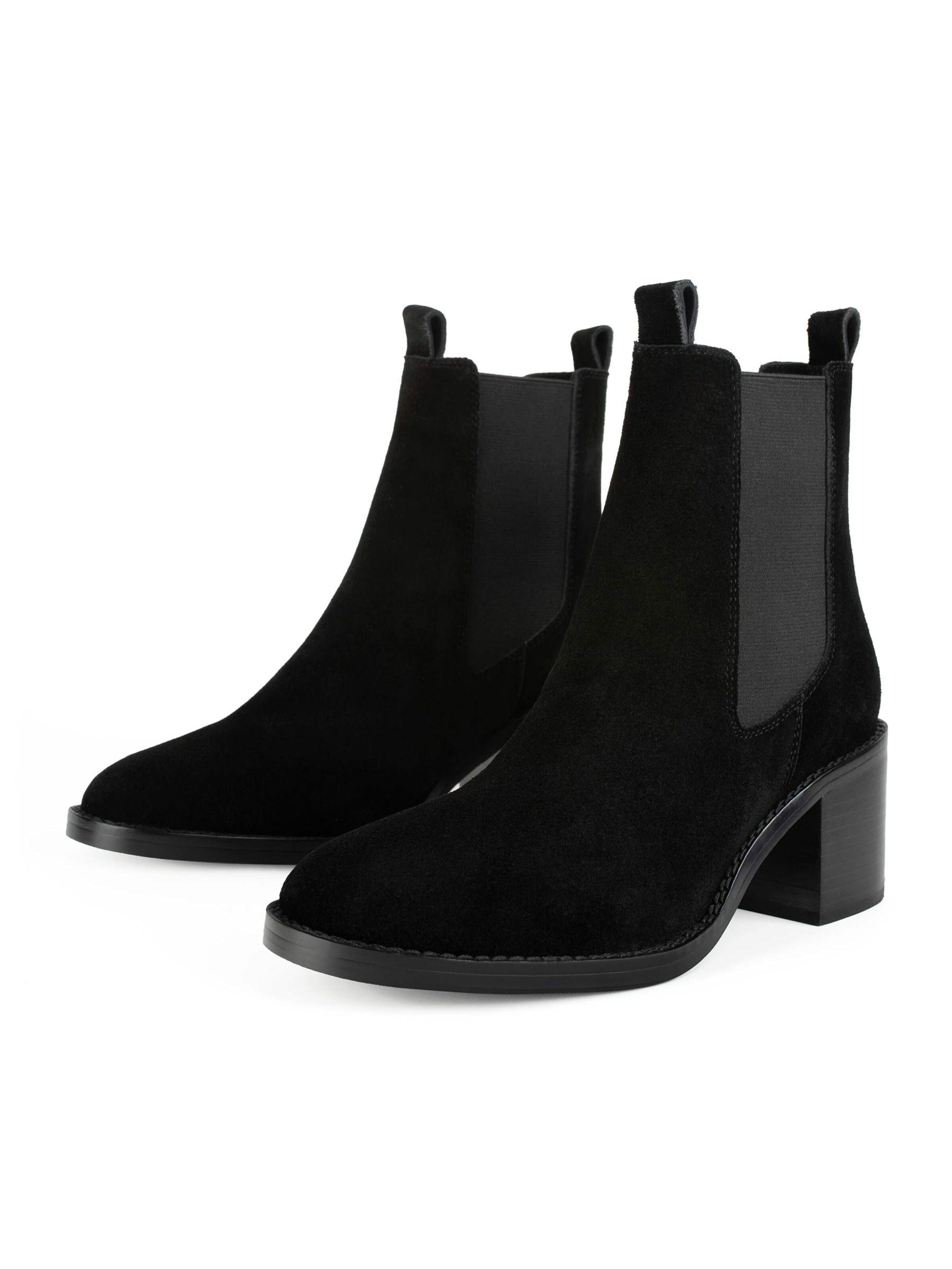 Bottines 'FIND YOUR STRENGTH' L37 HANDMADE SHOES en noir : devant