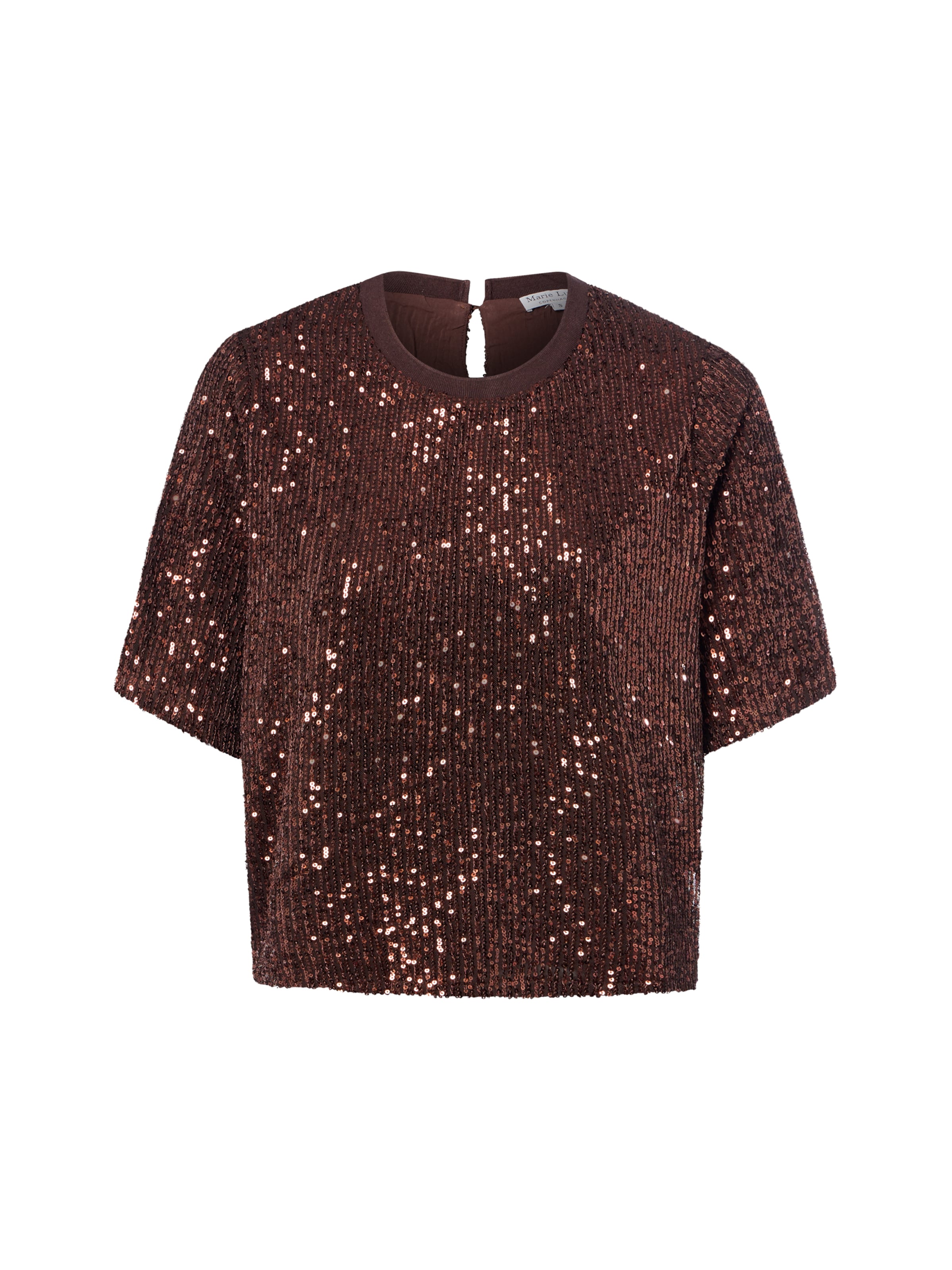 Marie Lund Blouse in Brown: front