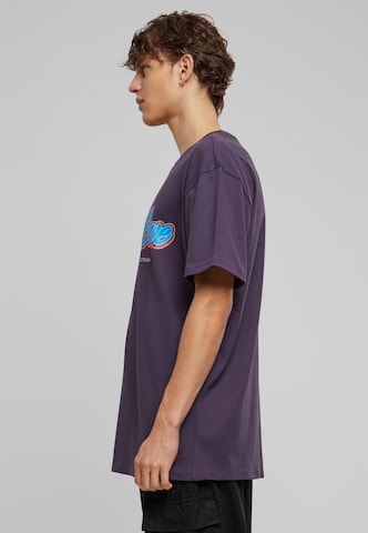 T-Shirt 'F*ke L*ve' MT Upscale en violet