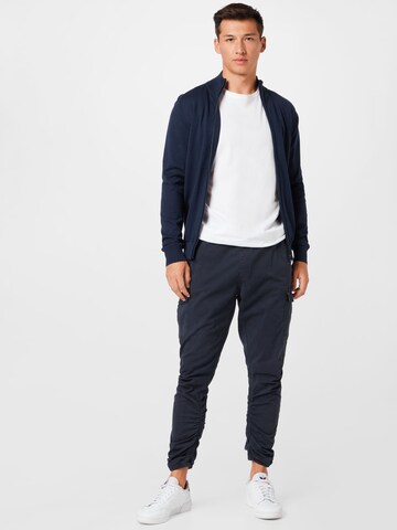 INDICODE JEANS Gebreid vest 'Chancellor' in Blauw