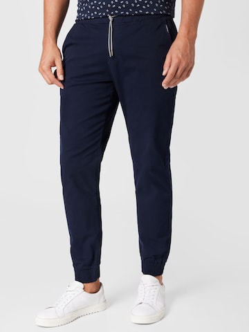 recolution Tapered Chino Pants 'MUSA' in Blue: front