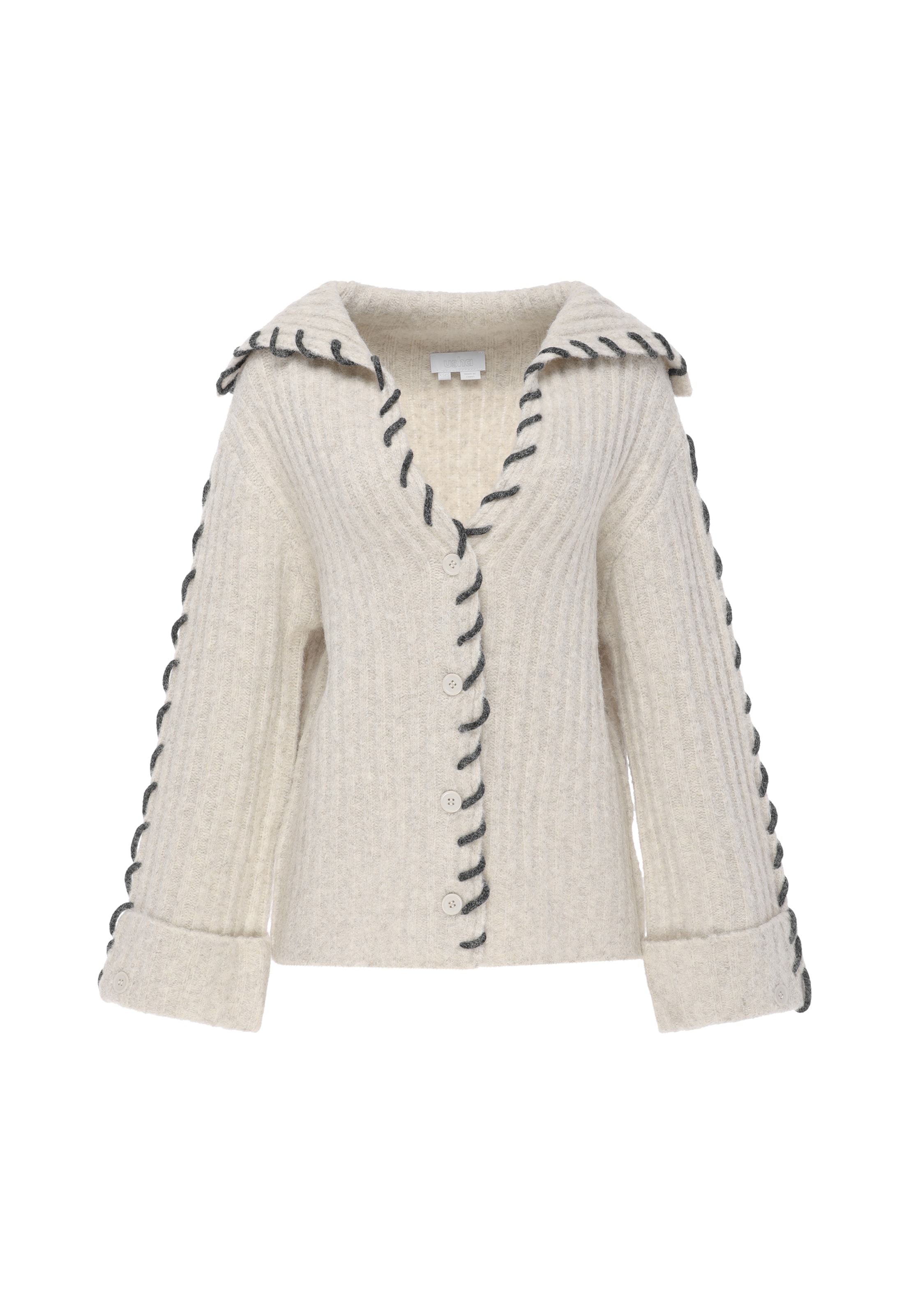 usha WHITE LABEL - Cárdigan en beige: frente