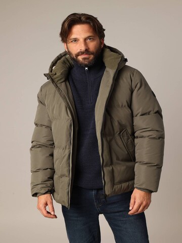 Veste d’hiver 'Chicago' Deeluxe en vert : devant