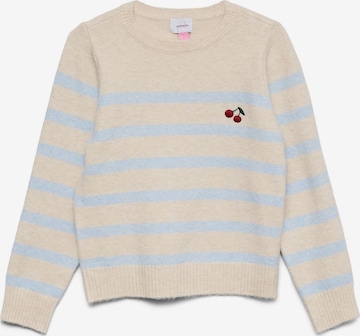 Vero Moda Girl Trui 'VMDoffy' in Beige: voorkant