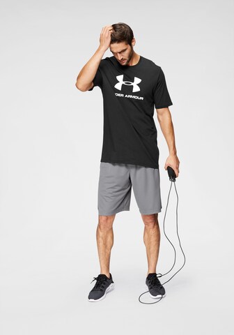 UNDER ARMOUR Regular Fit Funktionsskjorte i sort