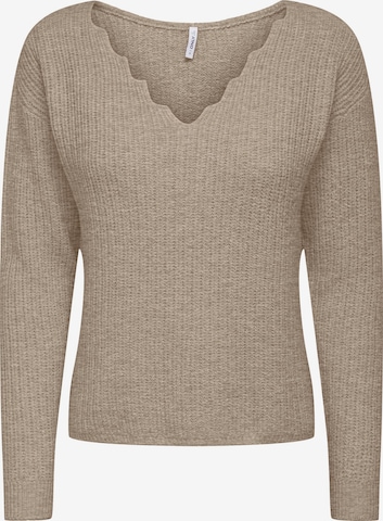 ONLY Sweater 'Gabriel' in Brown: front