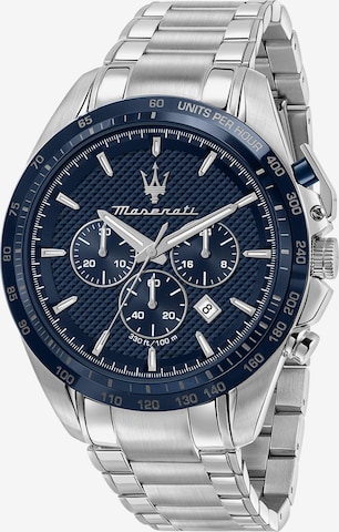 Maserati Analógové hodinky 'Traguardo' - strieborná: predná strana