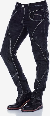 CIPO & BAXX Regular Jeans in Schwarz