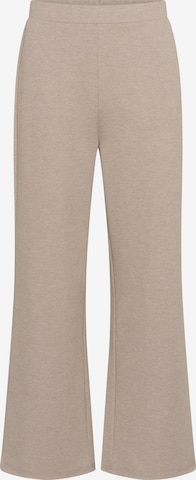 Cream Wide leg Pants 'CRAnett' in Beige: front