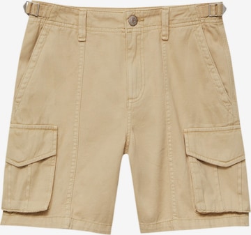 Regular Pantalon cargo Pull&Bear en beige : devant