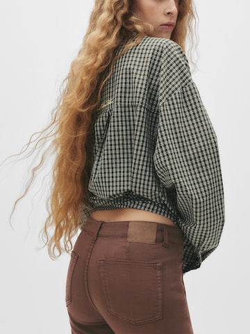 évasé Jean Pull&Bear en marron