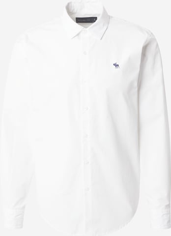 Abercrombie & Fitch Button Up Shirt in White: front
