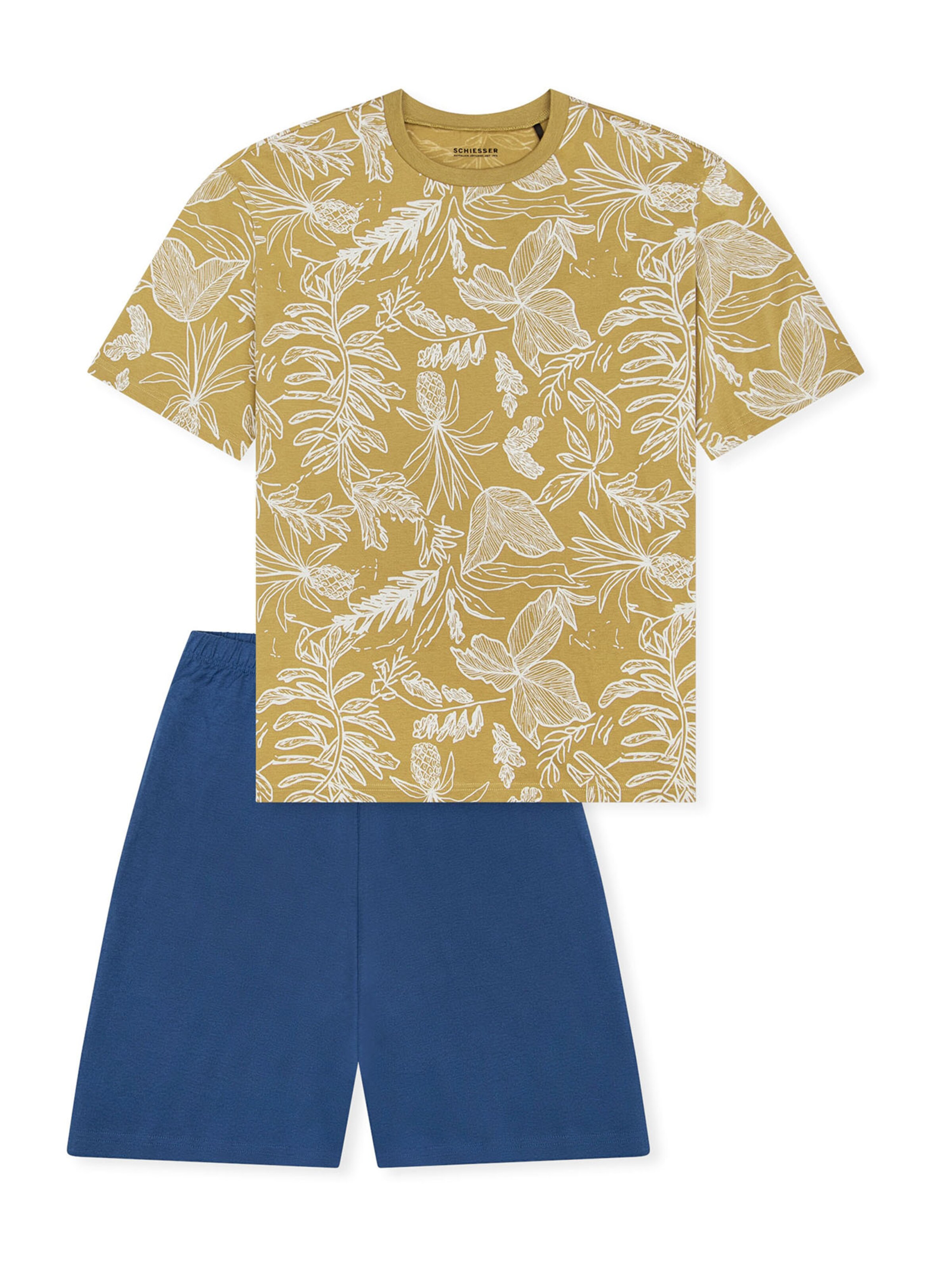 SCHIESSER Nachtkledij ' Nightwear ' in Blauw: voorkant