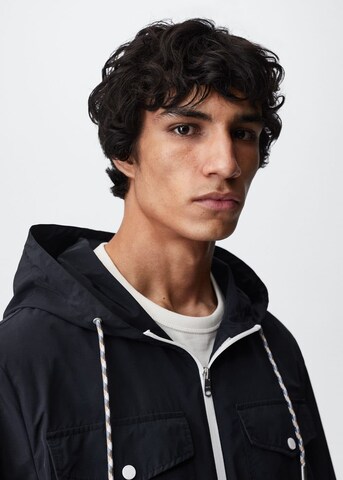 MANGO MAN Between-Season Jacket 'Costa' in Black