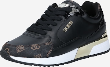 Baskets basses GUESS en noir : devant